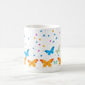 Whimsical Pastel Butterfly & Confetti Tasse (Mittel)