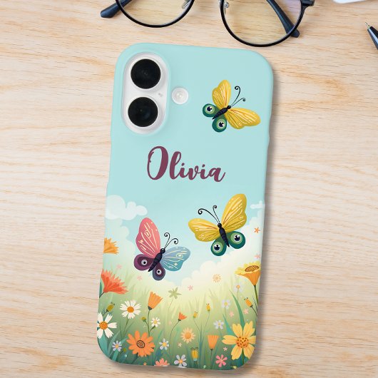 Whimsical Pastel Butterfly Garden Case-Mate iPhone Hülle