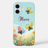 Whimsical Pastel Butterfly Garden Case-Mate iPhone Hülle (Rückseite)