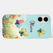 Whimsical Pastel Butterfly Garden Case-Mate iPhone Hülle (Rückseite (Horizontal))