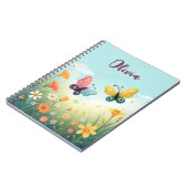 Whimsical Pastel Butterfly Garden Notizblock (Linke Seite)