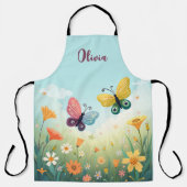 Whimsical Pastel Butterfly Garden Schürze (Vorderseite)
