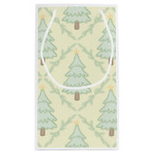 🎁 Whimsical Pastel Christmas Gift Bag Kleine Geschenktüte (Rückseite)