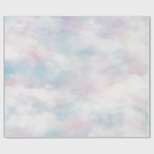 Whimsical Pastel Clouds Geschenkpapier (Flach)