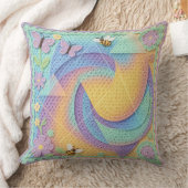 Whimsical Pastel Crochet Garden Pattern  Kissen (Decke)