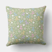 Whimsical Pastel Custom Photo Poodle Throw Pillow Kissen (Rückseite)