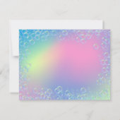 Whimsical Pastel "Danke" Mitteilungskarte (Rückseite)