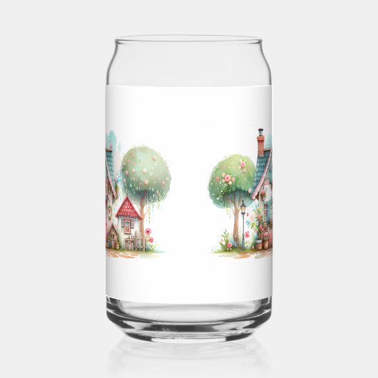 Whimsical Pastel Fairy Tale Hütte Dosenglas (Rechts)