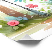 Whimsical Pastel Fairy Tale Hütte Poster (Ecke)