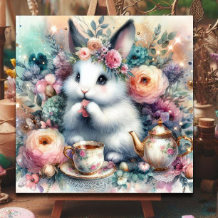 Whimsical Pastel Floral Ostern Bellinzona Highligh Feiertagskarte