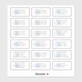 Whimsical Pastel Gäste individuelle Namen Adressen Aufkleber (Blatt)