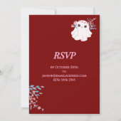 Whimsical Pastel Ghost Girl Halloween-Party Einlad (Rückseite)