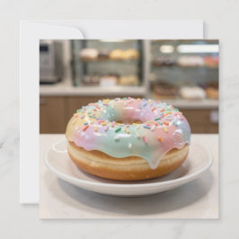 Whimsical Pastel-Glasur-Donut Karte