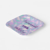Whimsical Pastel Iridescent Geburtstagsfeier Pappteller (Gewinkelt)