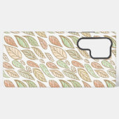 Whimsical Pastel Leaf Art Protective  Samsung Galaxy Hülle (Rückseite (Horizontal))