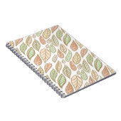 Whimsical Pastel Leaf Drift Notizblock (Rechte Seite)