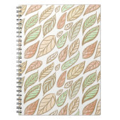 Whimsical Pastel Leaf Drift Notizblock (Vorderseite)
