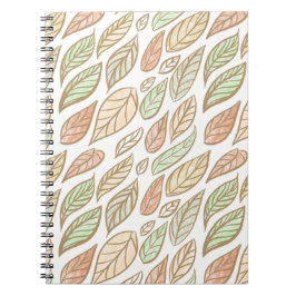 Whimsical Pastel Leaf Drift Notizblock