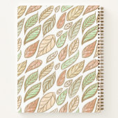 Whimsical Pastel Leaf Drift Pattern  Notizblock (Rückseite)