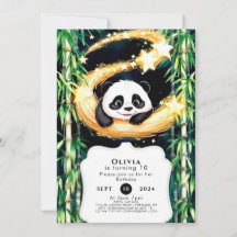 Whimsical Pastel Panda Geburtstag
