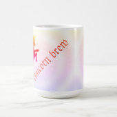 Whimsical Pastel Rainbow Unicorn Tasse (Mittel)
