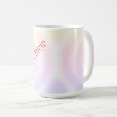 Whimsical Pastel Rainbow Unicorn Tasse (VorderseiteRechts)