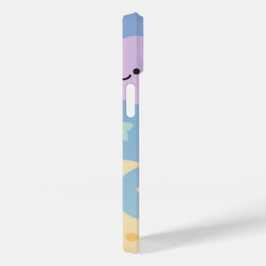 Whimsical Pastel Sky – Cute Clouds, Moons & Stars  Case-Mate iPhone Hülle (Rückseite / Rechts)