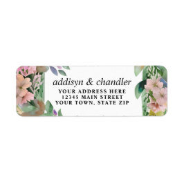 Whimsical Pastel Watercolor Wildblume Hochzeit