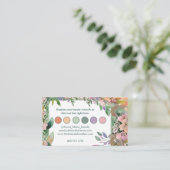 Whimsical Pastel Watercolor Wildblume Hochzeit Begleitkarte (Stehend Vorderseite)