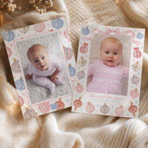 Whimsical Pastel Weihnachtsornamente Foto