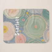 Whimsical Pastel Whirls Sherpadecke (Vorderseite (Horizontal))