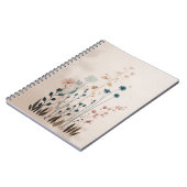 Whimsical Pastel Wildblume Garden Notebook Notizblock (Linke Seite)