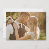 Whimsical Pastel Wildblume Wappen Hochzeit Save The Date (Rückseite)