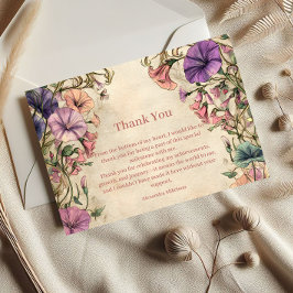 Whimsical Pastel Wildflower Sweet 16 Dankeskarte