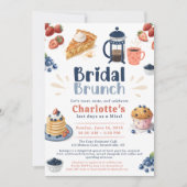 Whimsical Pastrie Brautparty zum Coffee Brunch Einladung (Vorderseite)