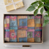 Whimsical Patchwork Quilt Pattern: farbiges Design Seidenpapier (Geschenk)