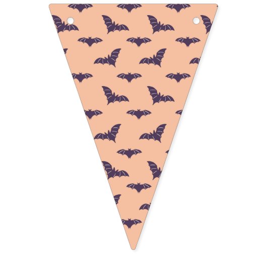 Whimsical peachy rosa Hexengebläse Flags Wimpelkette (Erste Fahne)