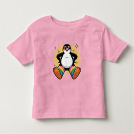 Whimsical Penguin Caroon Kleinkind T-shirt