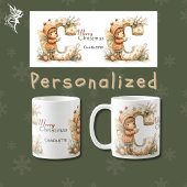 Whimsical Personalisiert gemütlich Weihnachten Kaffeetasse