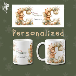 Whimsical Personalisiert gemütlich Weihnachten Kaffeetasse