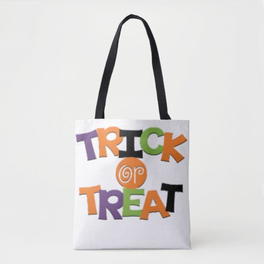 Whimsical Personalisiert Trick oder Treatdesign Tasche (Vorderseite)