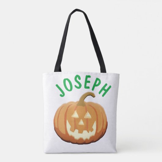 Whimsical Personalisiert Trick oder Treatdesign Tasche (Rückseite)