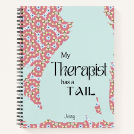 Whimsical Pet Therapy Spaß Pink Blue Notizblock