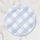 Whimsical Peter Rabbit in Blau Geschenkanhänger (Rückseite)