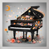 Whimsical Piano Dreams Poster (Vorne)