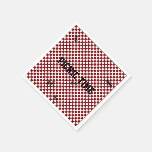 Whimsical Picnic Ants Custom Napkins Serviette (Ecke)