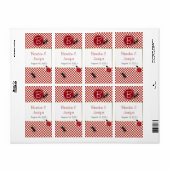 Whimsical Picnic Mini Weine Labels (Vorne)