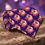 Whimsical Pig Custom Necktie Tie Krawatte<br><div class="desc">A unique and eye-catching necktie featuring a charming pig design. Perfect for adding a touch of personality and fun to any outfit. Ideal for those who appreciate quirky,  one-of-a-kind accessories.</div>