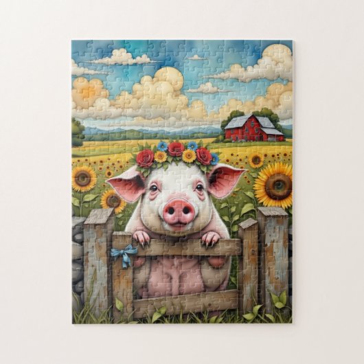 Whimsical Pig Puzzle (Vertikal)
