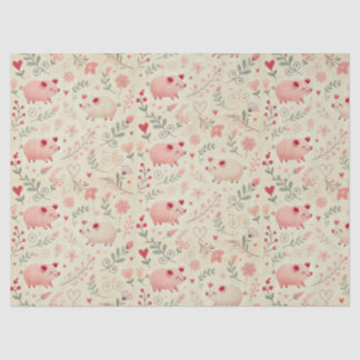 Whimsical Pig Seidenpapier